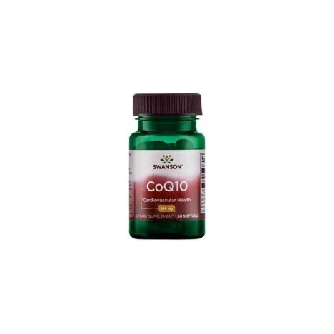 Swanson Coenzima Q10, 100 mg, 50 Capsule (Q10 neutralizeaza radicalii liberi)